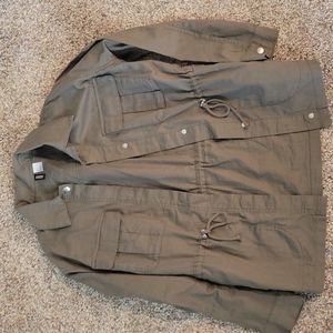 Divided green utility jacket size S